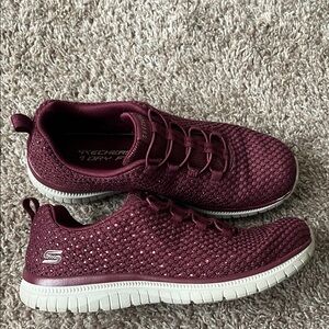 Skechers Women's Burgundy Sneakers